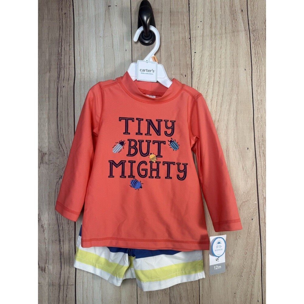 Carter's Swimming Trunks and Rashguard Top 12 Months $38 NWT Baby boy